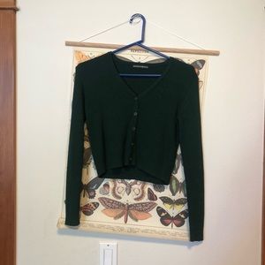 cropped cardigan / long sleeve sweater, never worn